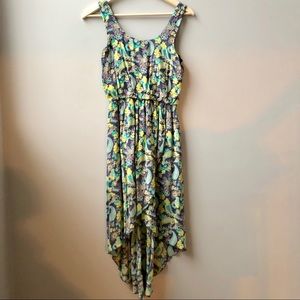 Mudd | Cinched Waist Hi Low Dress w key hole S